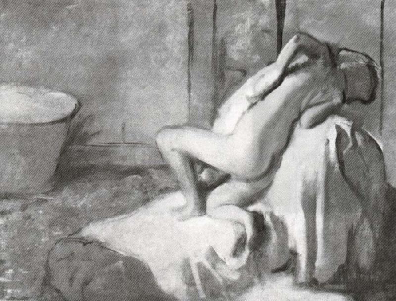 Edgar Degas After the bath Norge oil painting art